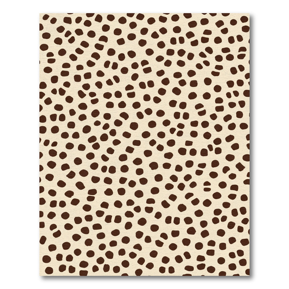 Brown Spots Cream Background Rug