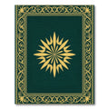 Gold Radiant Burst Bordered Rug
