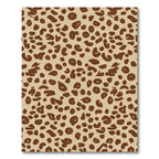 Neutral Brown Spotty Spots Rug