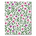 Pink Purple Daisy Floral Garden Rug