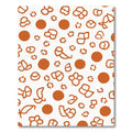 Terracotta Abstract Floral Scatter Rug