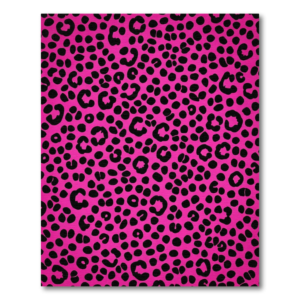 Bold Fuchsia Animal Print Rug