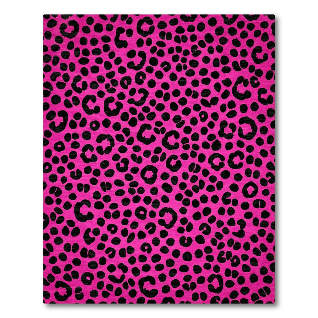 Bold Fuchsia Animal Print Rug