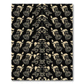 Cream Abstract Face Mosaic Rug