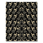 Cream Abstract Face Mosaic Rug