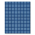 Indigo Blue Plaid Squares Rug
