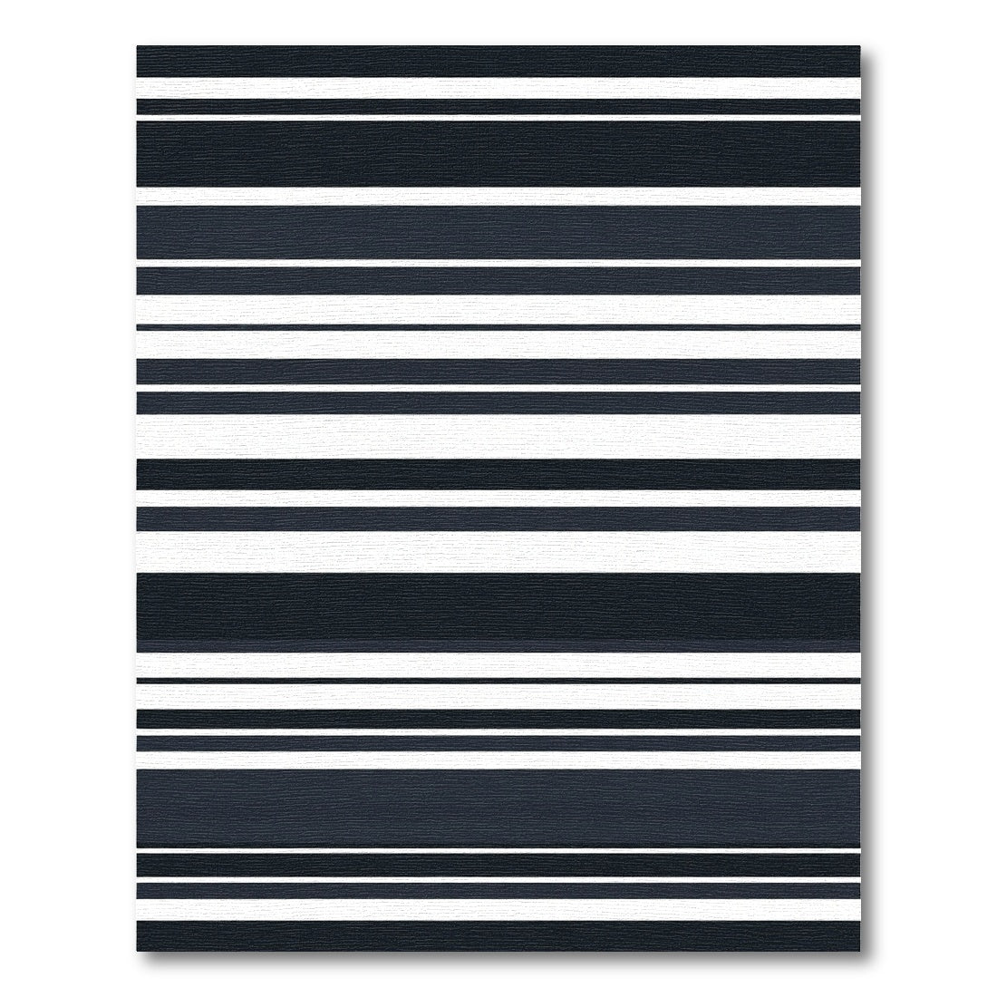 Sophisticated Charcoal Stripe Sequence Rug
