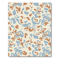 Camouflage Abstract Brown Blue Organic Rug