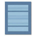 Subtle Blue Gradient Block Rug