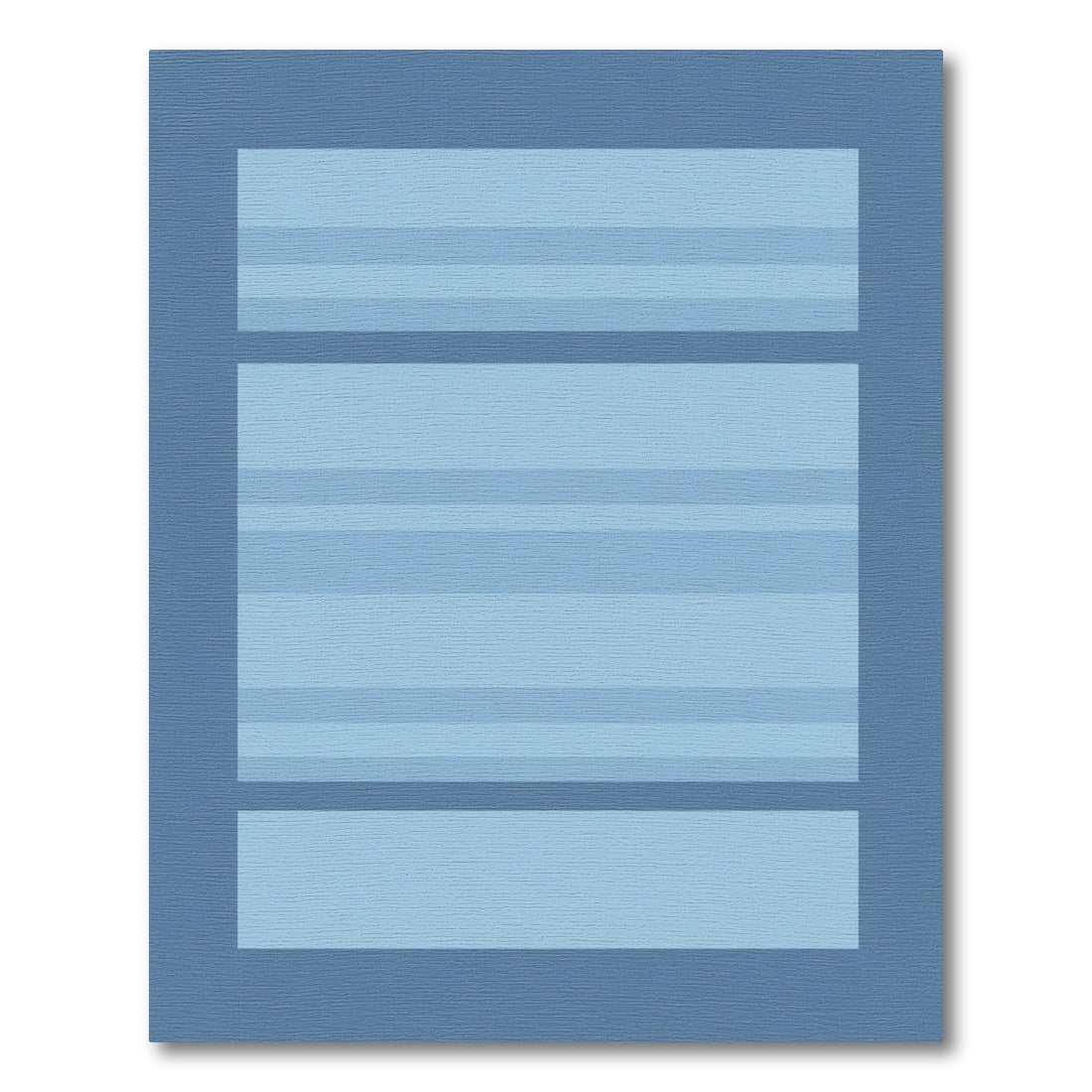 Subtle Blue Gradient Block Rug