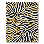 Wild Gold Zebra Stripe Rug