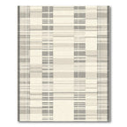 Grey and Cream Geometric Rug