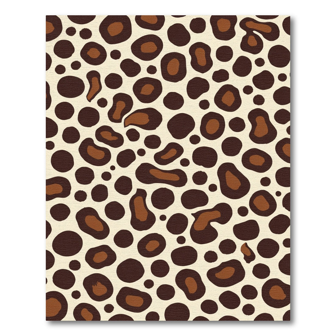 Bold Brown Animal Print Spots Rug