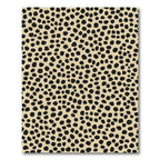 Cream Black Spotted Animal Hide Rug