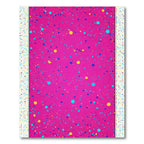 Pink Teal Yellow Confetti Circles Rug