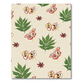 Whimsical Red Yellow Butterfly Green Foliage Rug