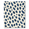 Navy Blue Abstract Blob Arrangement Rug