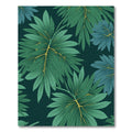 Verdant Green Tropical Leaf Canopy Rug