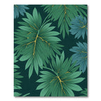 Verdant Green Tropical Leaf Canopy Rug