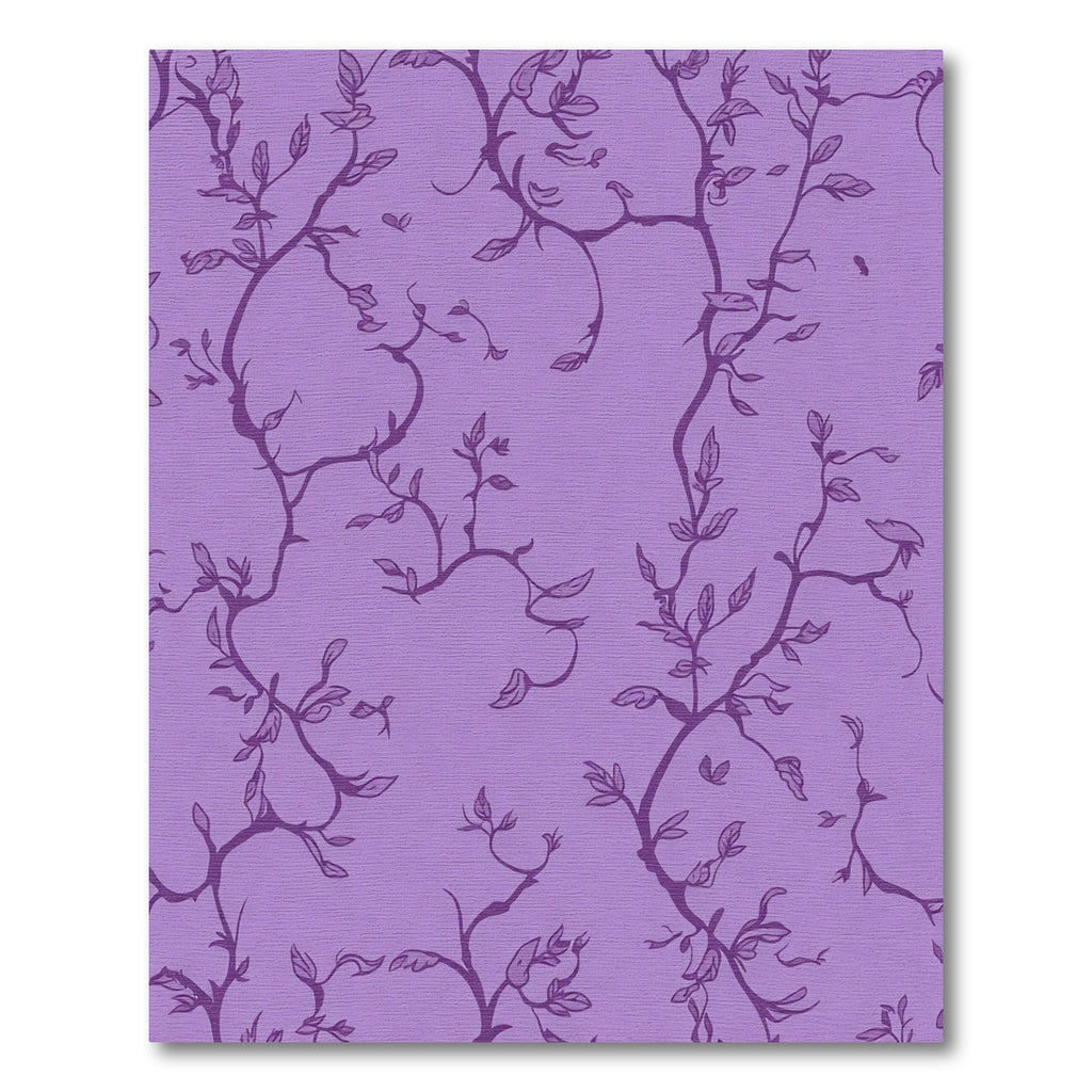 Purple Vine Branch Foliage Rug