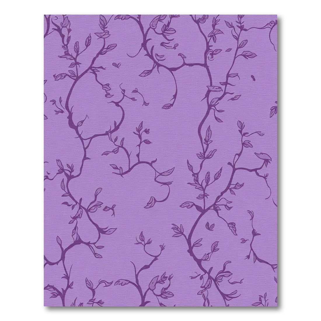 Purple Vine Branch Foliage Rug