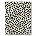 Black and Cream Spotty Animal Print Rug
