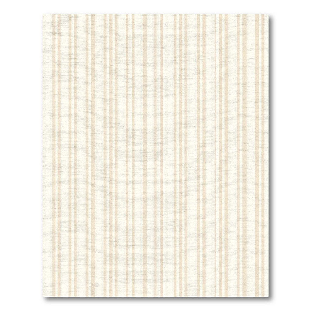 Cream And Tan Vertical Stripe Rug