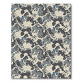 Mottled Gray Blue Abstract Shapes Rug