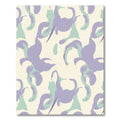 Lavender And Mint Abstract Swirls Rug
