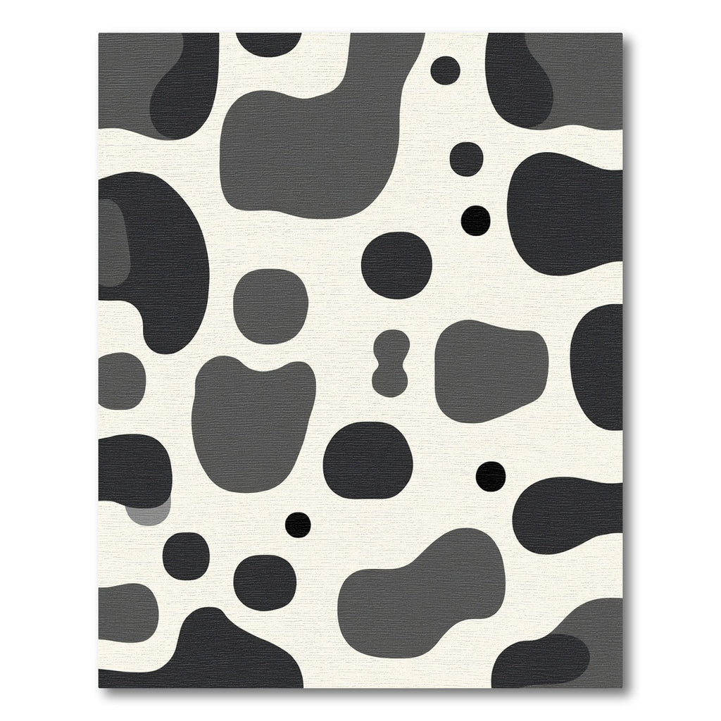 Monochromatic Irregular Spots Abstract Rug