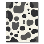 Monochromatic Irregular Spots Abstract Rug