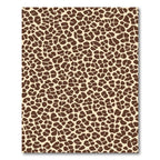 Brown Tan Giraffe Spots Rug