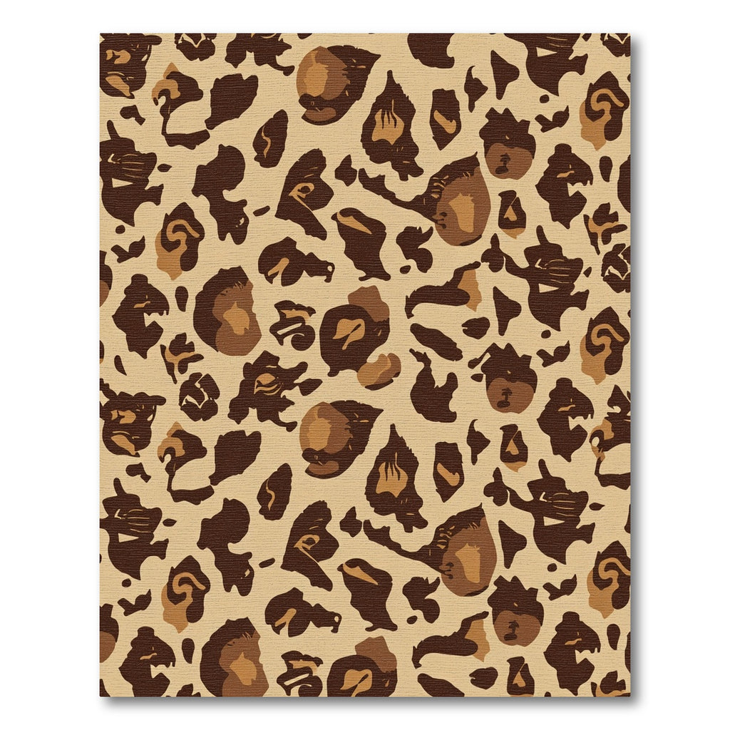 Bold Tan Brown Spots Rug