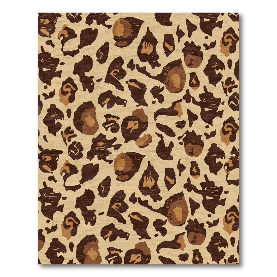Bold Tan Brown Spots Rug