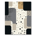 Abstract Organic Shapes Polka Dot Rug