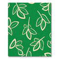 Emerald Green Cream Leafy Branch Rug