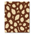 Brown Speckled Organic Shapes Rug