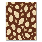 Brown Speckled Organic Shapes Rug
