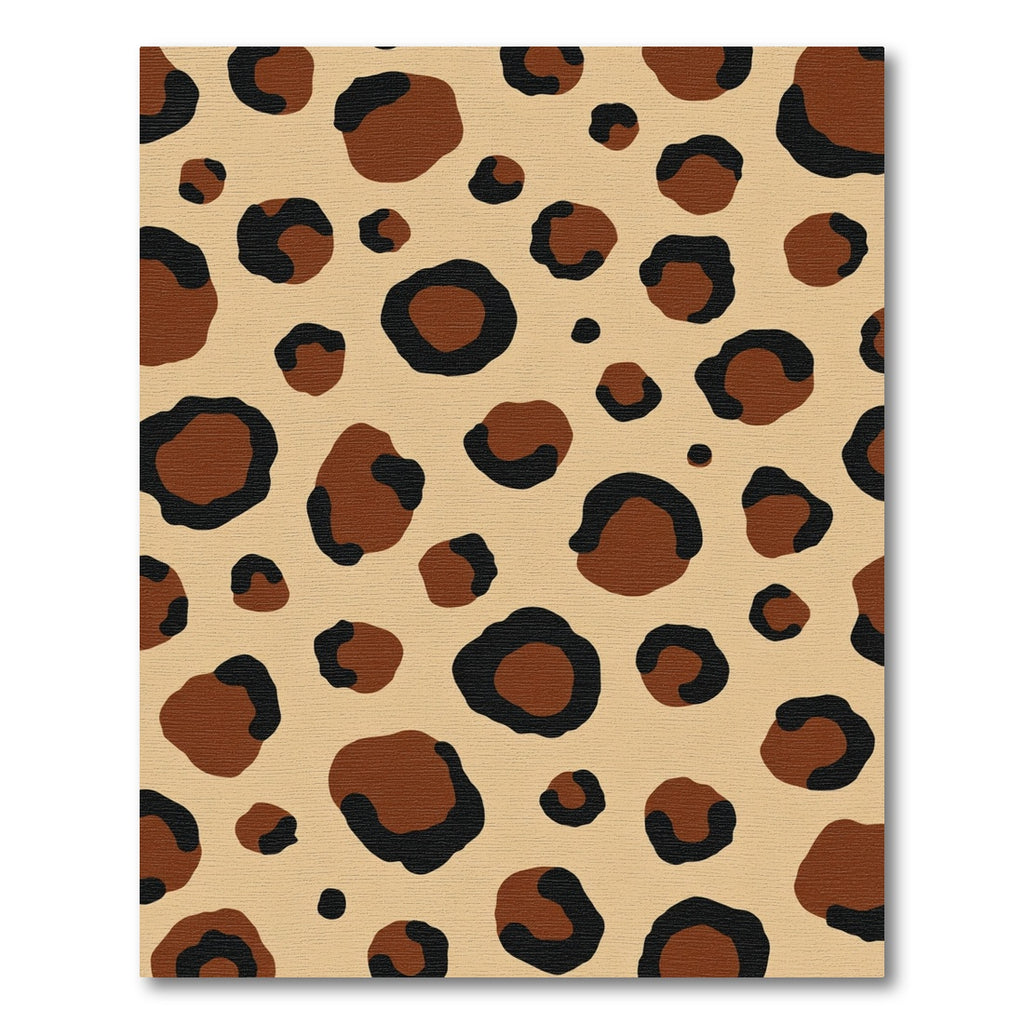 Brown Black Animal Print Spots Rug