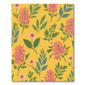 Bright Yellow Blooming Floral Sprigs Rug