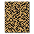 Bold Orange Black Animal Print Rug