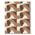 Camouflage Brown Earthy Abstract Shapes Rug