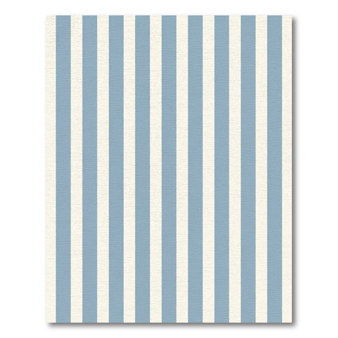 Classic Blue Cream Stripe Rug