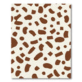 Brown Spotted Cream Abstract Shapes Rug