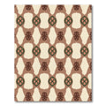 Earthy Floral Vine Abstract Rug