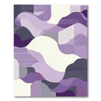 Abstract Purple Lavender Organic Shapes Rug