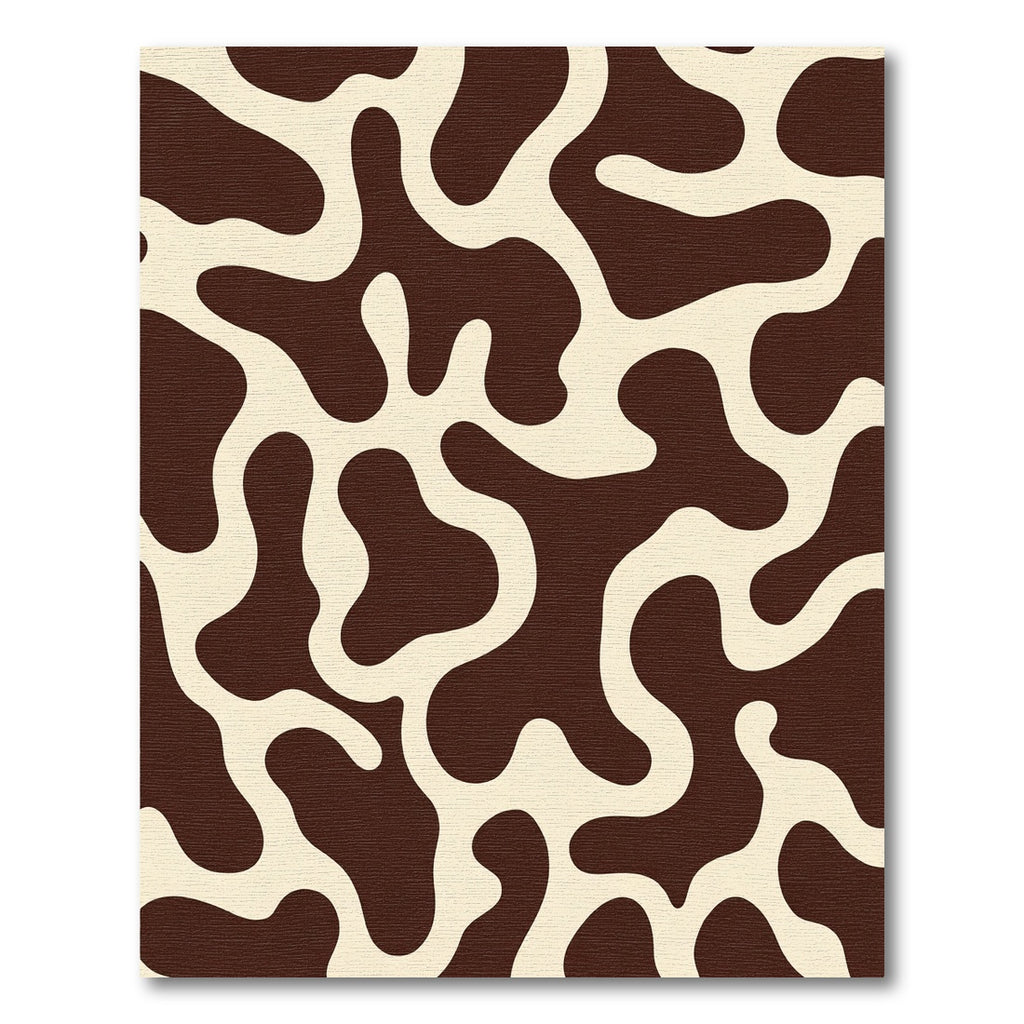 Brown Cream Mottle Organic Flow Rug