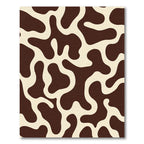 Brown Cream Mottle Organic Flow Rug