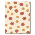 Terracotta Red Floral Scatter Rug