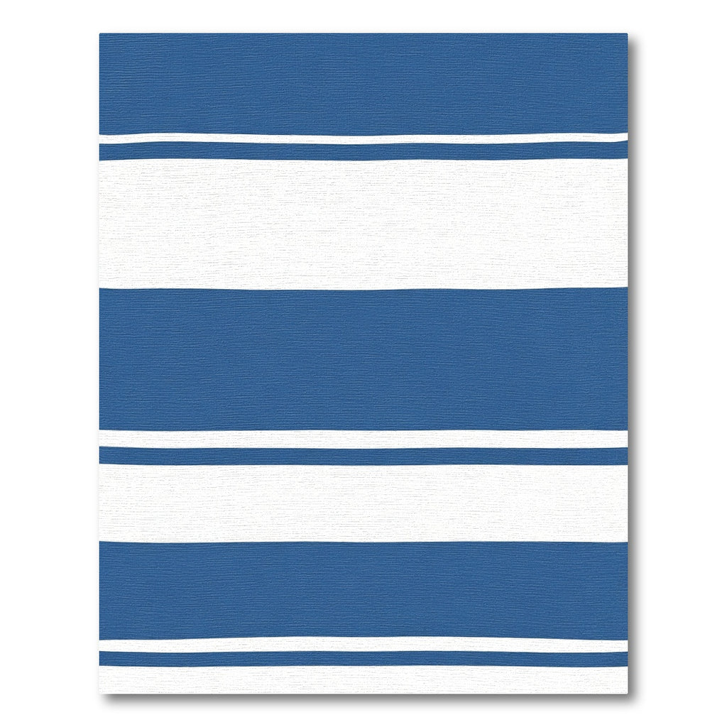 Classic Blue White Stripe Rug